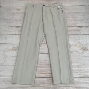 Amazon Essentials Golf Pants Mens 38x29 Classic Fit Khaki Stone  Flat Front